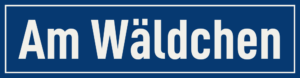 Straßenschild Am Wäldchen