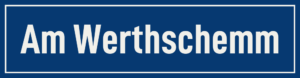 Straßenschild Am Werthschemm