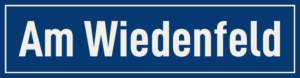 Straßenschild Am Wiedenfeld