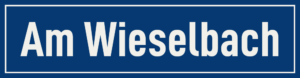 Straßenschild Am Wieselbach