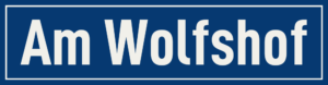 Straßenschild Am Wolfshof