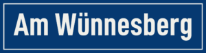 Straßenschild Am Wünnesberg