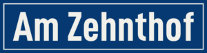 Straßenschild Am Zehnthof