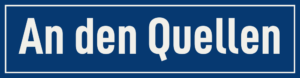 Straßenschild An den Quellen