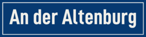 Straßenschild An der Altenburg