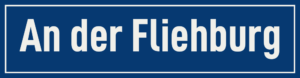 Straßenschild An der Fliehburg