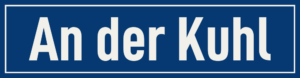 Straßenschild An der Kuhl