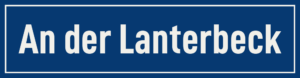 Straßenschild An der Lanterbeck