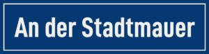 Straßenschild An der Stadtmauer