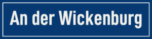 Straßenschild An der Wickenburg