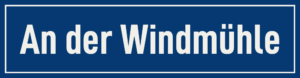 Straßenschild An der Windmühle