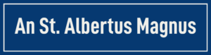 Straßenschild An St. Albertus Magnus