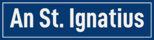 Straßenschild An St. Ignatius