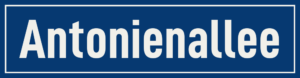 Straßenschild Antonienallee