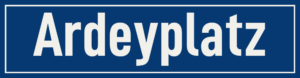 Straßenschild Ardeyplatz