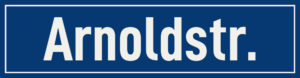 Straßenschild Arnoldstraße