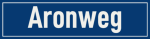Straßenschild Aronweg