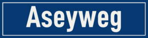 Straßenschild Aseyweg