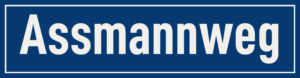 Straßenschild Assmannweg