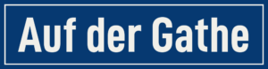 Straßenschild Auf der Gathe