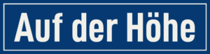 Straßenschild Auf der Höhe