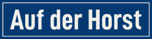 Straßenschild Auf der Horst
