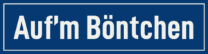 Straßenschild Auf’m Böntchen