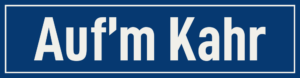 Straßenschild Auf’m Kahr