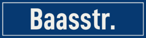 Straßenschild Baasstraße