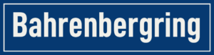 Straßenschild Bahrenbergring