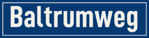 Straßenschild Baltrumweg