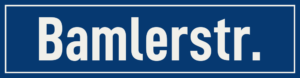 Straßenschild Bamlerstraße