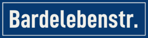 Straßenschild Bardelebenstraße