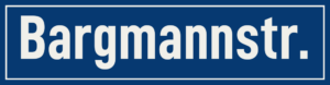 Straßenschild Bargmannstraße