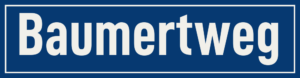 Straßenschild Baumertweg