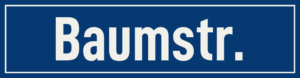 Straßenschild Baumstraße