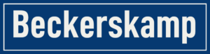 Straßenschild Beckerskamp