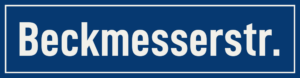 Straßenschild Beckmesserstraße