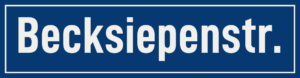 Straßenschild Becksiepenstraße