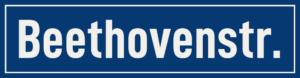 Straßenschild Beethovenstraße