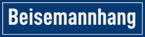 Straßenschild Beisemannhang
