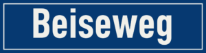 Straßenschild Beiseweg