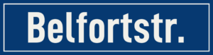 Straßenschild Belfortstraße
