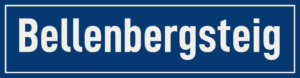 Straßenschild Bellenbergsteig
