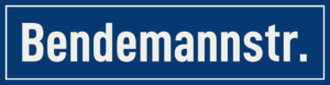 Straßenschild Bendemannstraße