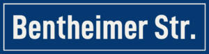 Straßenschild Bentheimer Straße