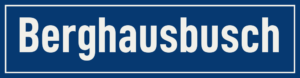 Straßenschild Berghausbusch