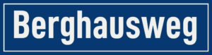 Straßenschild Berghausweg