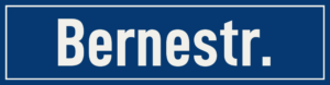 Straßenschild Bernestraße