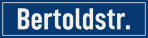 Straßenschild Bertoldstraße